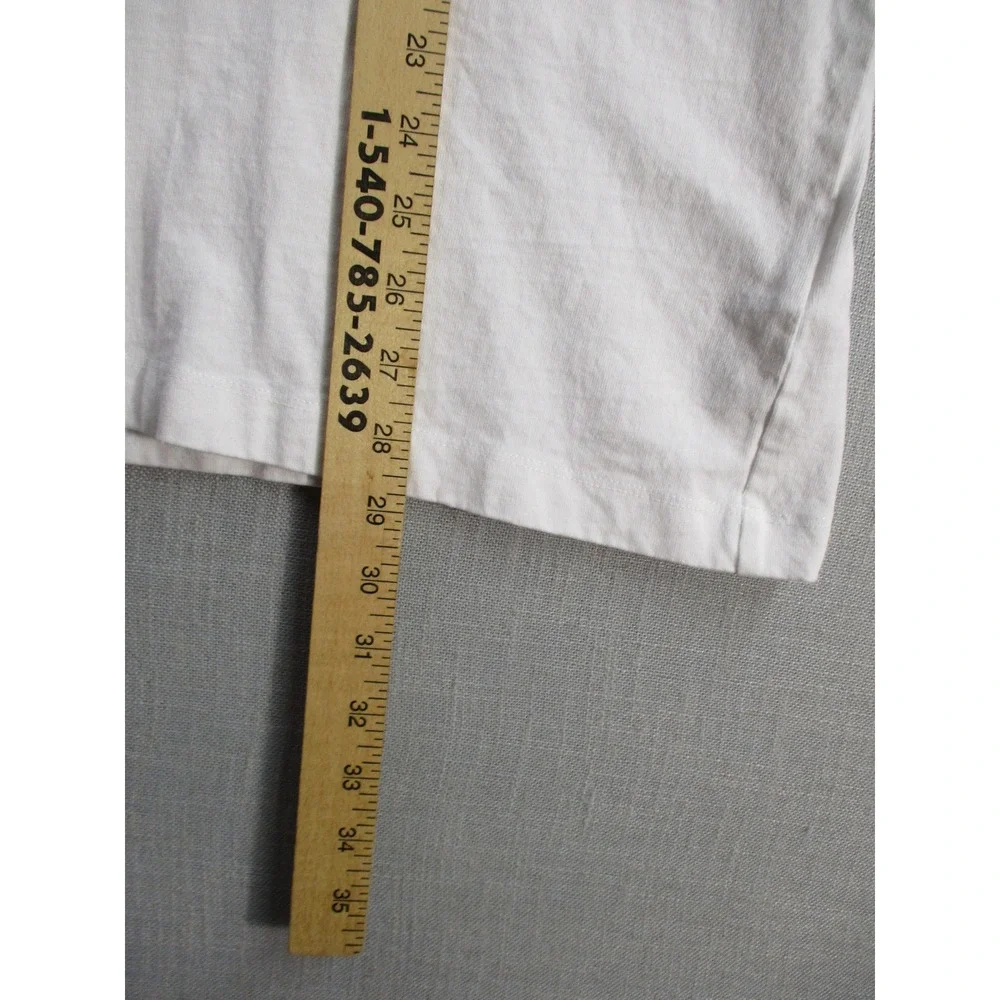 True Religion Mens White Graphic T-Shirt Made‎ Fresh Burger Ice Cream Large